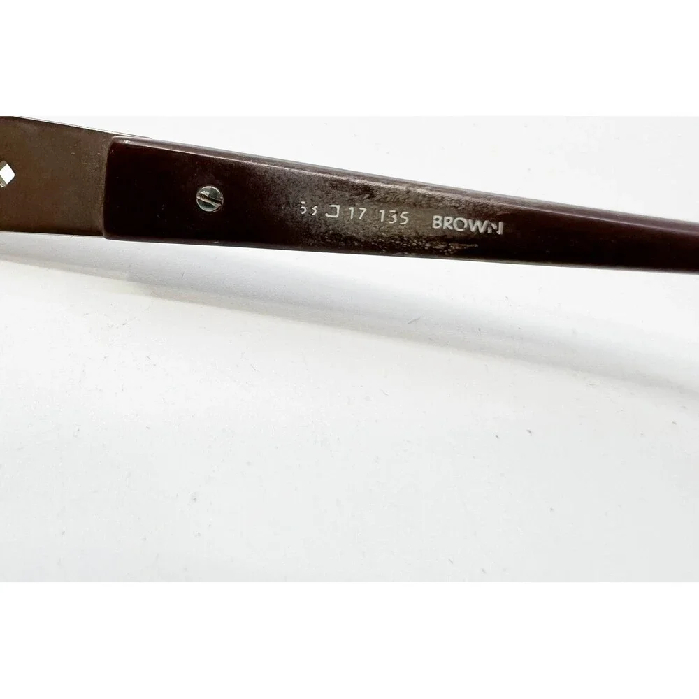 Wittnauer Hasina Eyeglass Frames Women Brown Rectangle Metal 53-17-135